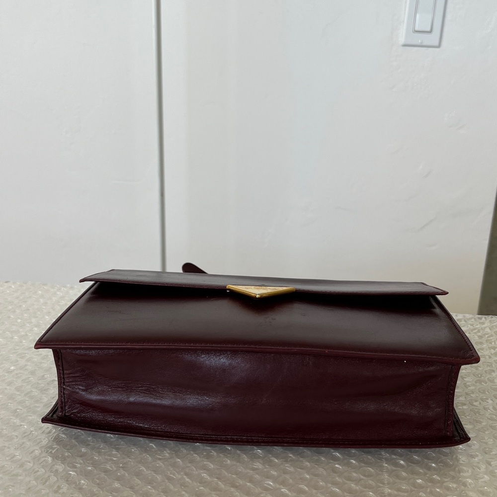 Celine Bordeaux Leather Crossbody Bag - Picture 7 of 15